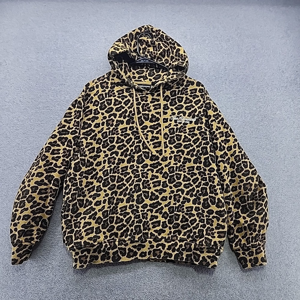 HUNDREDS Leopard BEA$T HOODIE Pullover  Coat SIZE Medium Streetwear